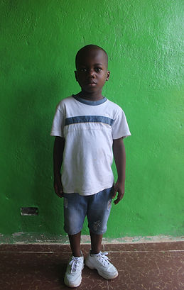A child at Sheila Love High School awaiting sponsorship
