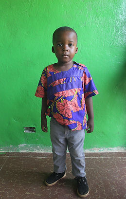 A child at Sheila Love High School awaiting sponsorship